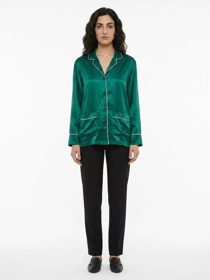 Dolce &amp; Gabbana Sample Sale | Dolce &amp; Gabbana Bicolor Silk Blouse - | Designer outlet