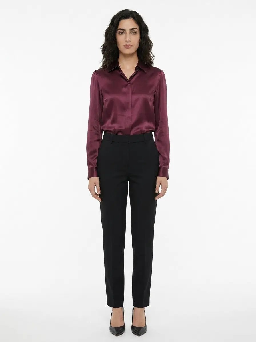 Dolce &amp; Gabbana Sample Sale | Dolce &amp; Gabbana Purple Silk Shirt - | Designer outlet