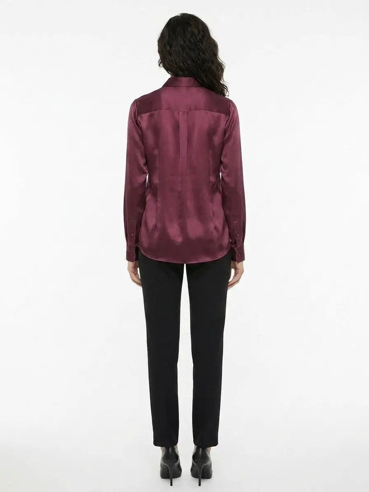 Dolce &amp; Gabbana Sample Sale | Dolce &amp; Gabbana Purple Silk Shirt - | Designer outlet