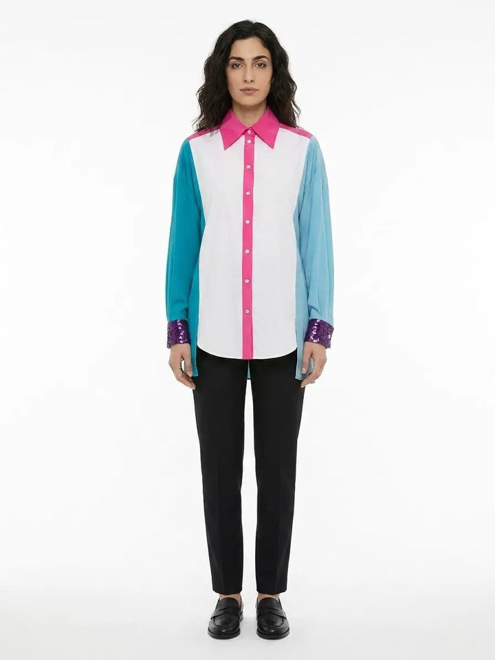 Dolce &amp; Gabbana Sample Sale | Dolce &amp; Gabbana Blue Cotton Shirt - | Designer outlet