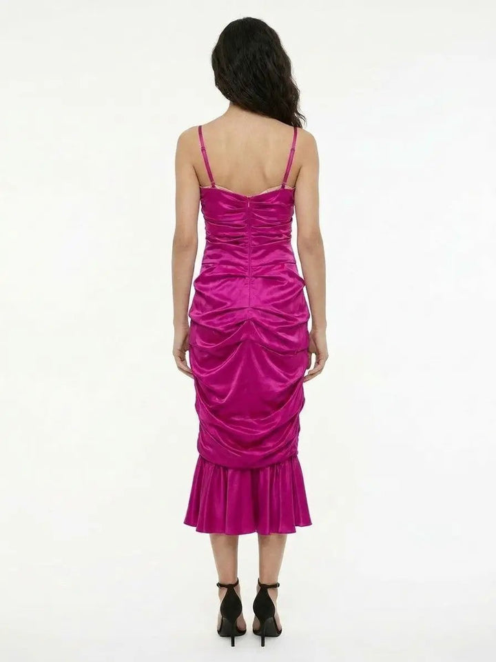 Dolce &amp; Gabbana Sample Sale | Dolce &amp; Gabbana Purple Elastane Cocktail Dress - | Designer outlet