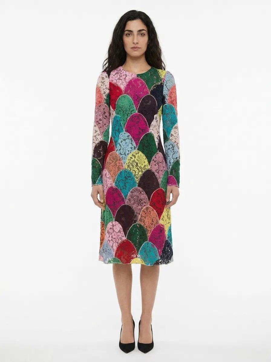 Dolce & Gabbana Sample Sale | Dolce & Gabbana Multicolor Cotton Casual Dress - | Designer outlet