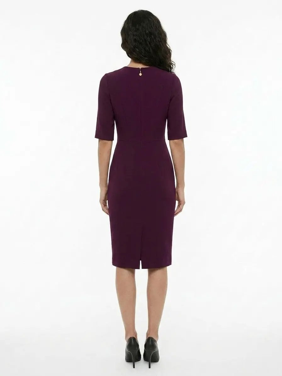 Dolce &amp; Gabbana Sample Sale | Dolce &amp; Gabbana Purple Acetate Cocktail Dress - | Designer outlet