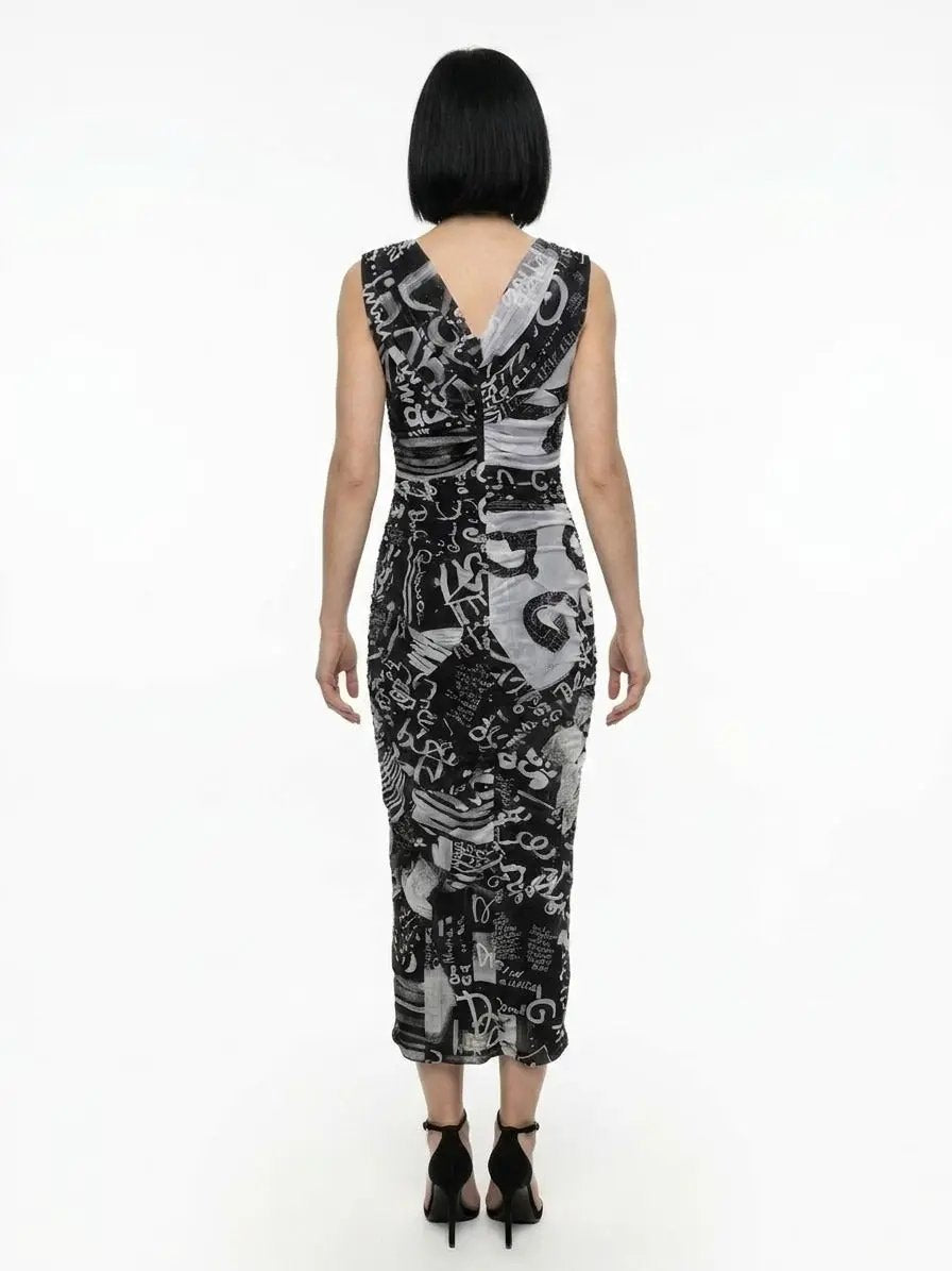 Dolce &amp; Gabbana Sample Sale | Dolce &amp; Gabbana Bicolor Elastane Casual Dress - | Designer outlet