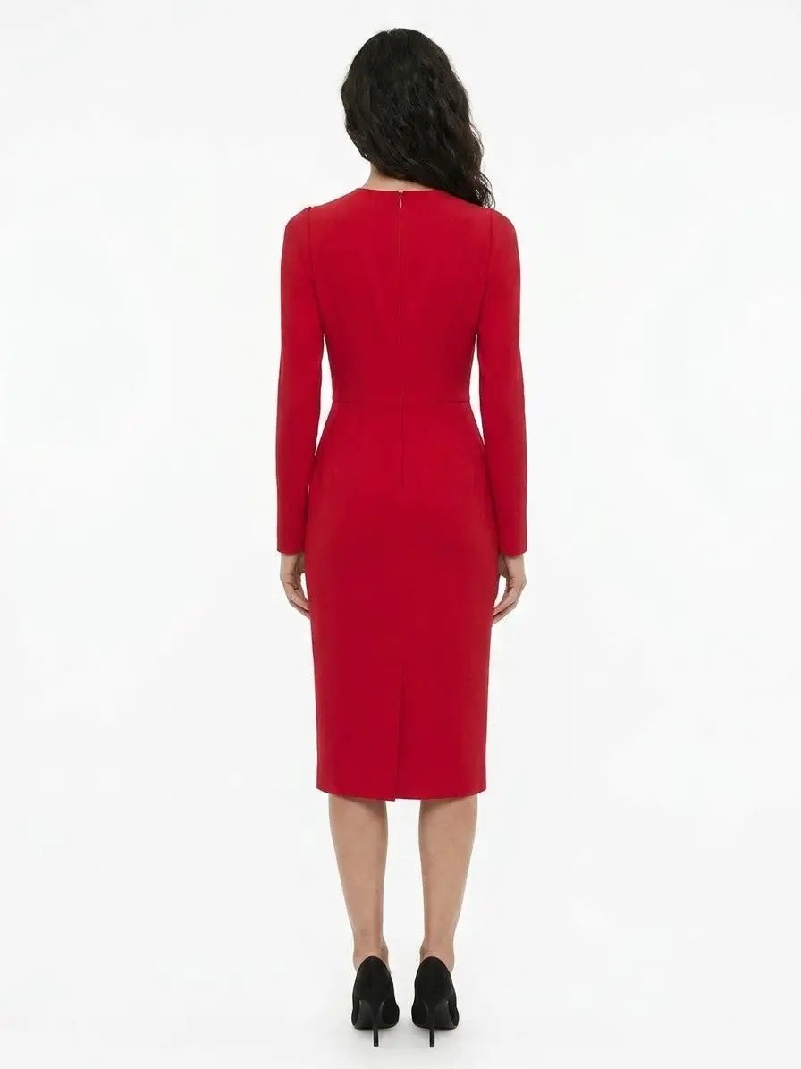 Dolce &amp; Gabbana Sample Sale | Dolce &amp; Gabbana Red Acetate Casual Dress - | Designer outlet