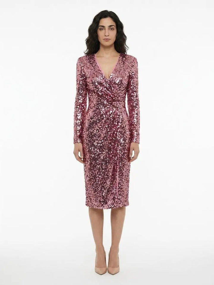 Dolce &amp; Gabbana Sample Sale | Dolce &amp; Gabbana Pink Elastane Cocktail Dress - | Designer outlet