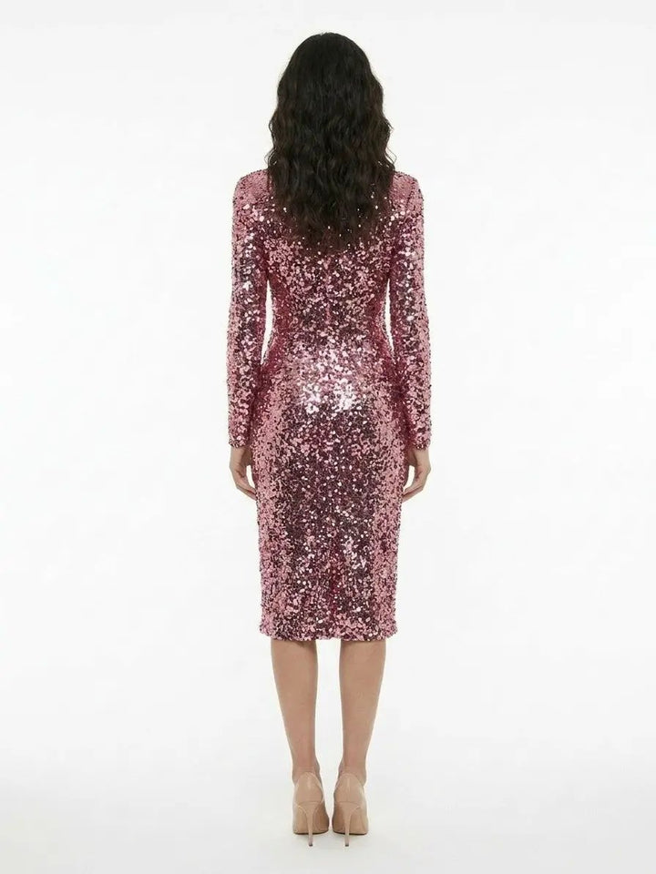 Dolce &amp; Gabbana Sample Sale | Dolce &amp; Gabbana Pink Elastane Cocktail Dress - | Designer outlet