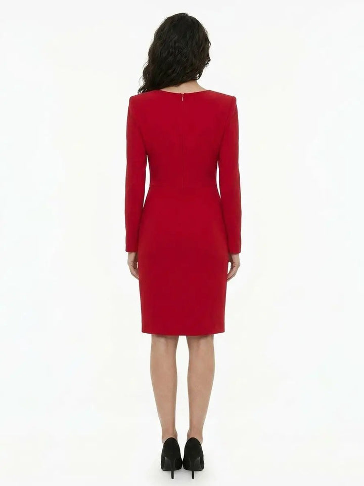 Dolce &amp; Gabbana Sample Sale | Dolce &amp; Gabbana Red Cotton Cocktail Dress - | Designer outlet