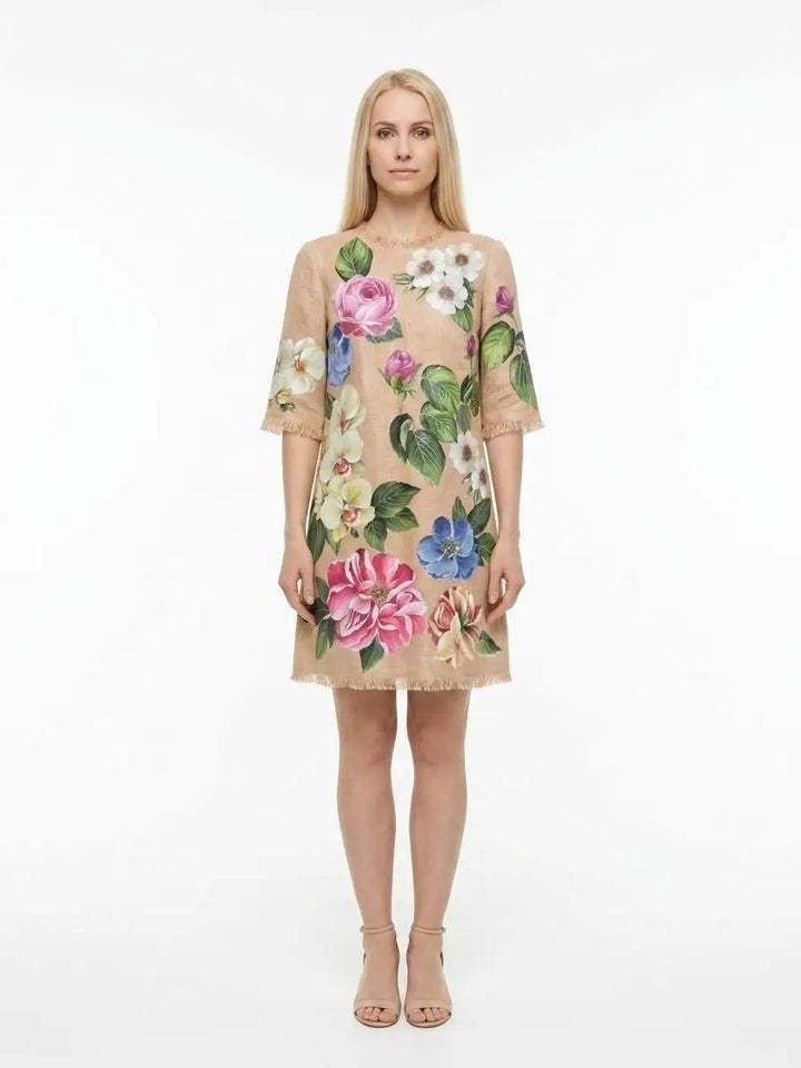 Dolce &amp; Gabbana Sample Sale | Dolce &amp; Gabbana Multicolor Cotton Casual Dress - | Designer outlet