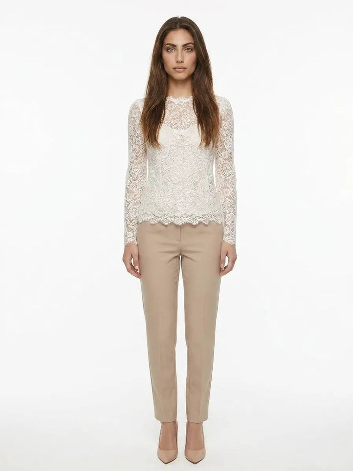 Dolce &amp; Gabbana Sample Sale | Dolce &amp; Gabbana Cream Cotton Shirt - | Designer outlet