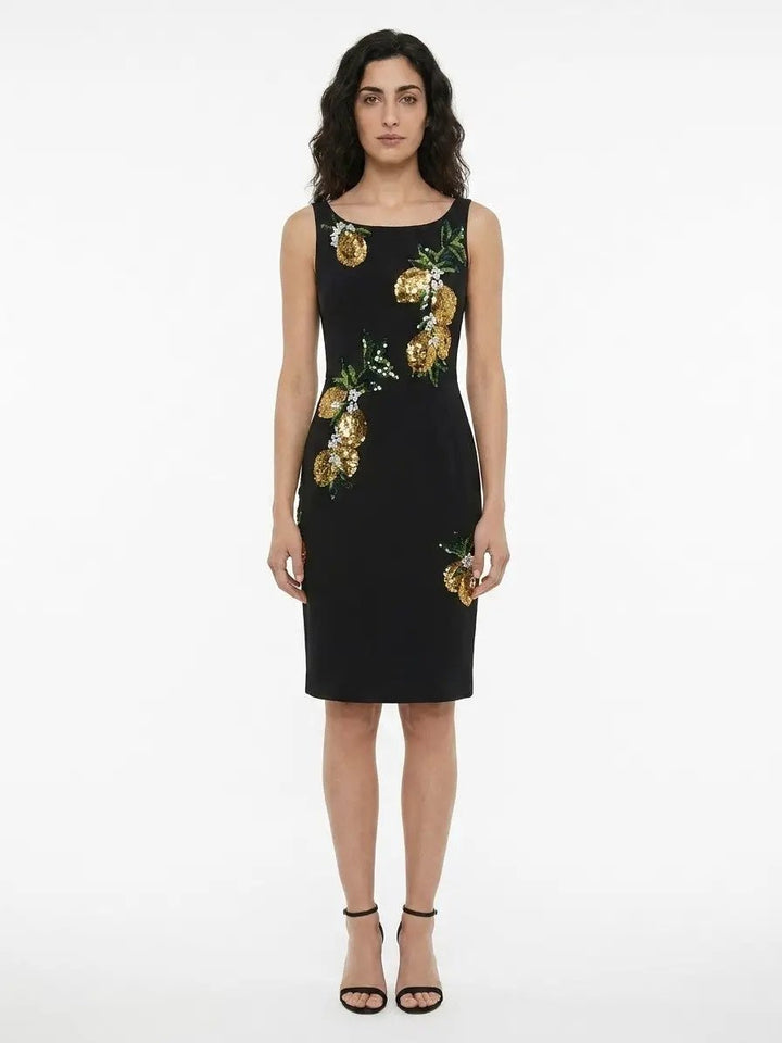 Dolce &amp; Gabbana Sample Sale | Dolce &amp; Gabbana Black Cotton Cocktail Dress - | Designer outlet