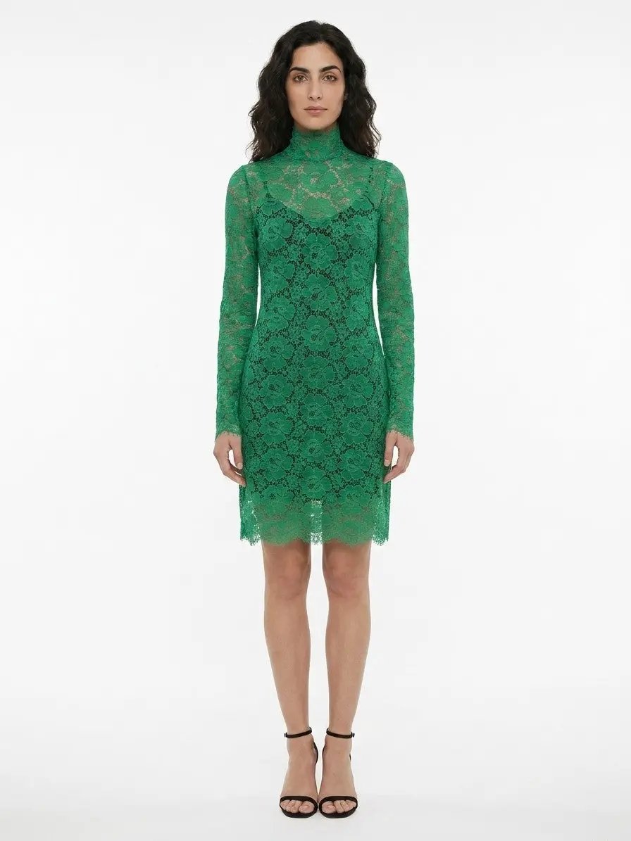 Dolce &amp; Gabbana Sample Sale | Dolce &amp; Gabbana Green Cotton Casual Dress - | Designer outlet