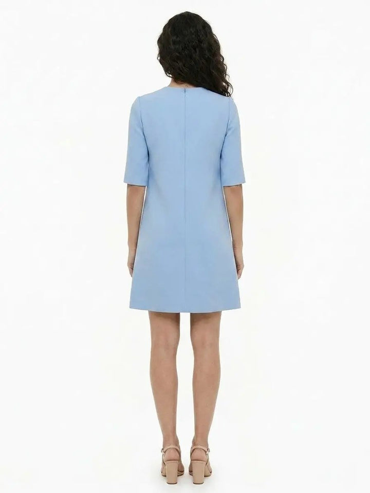 Dolce &amp; Gabbana Sample Sale | Dolce &amp; Gabbana Light Blue Virgin Wool Casual Dress - | Designer outlet