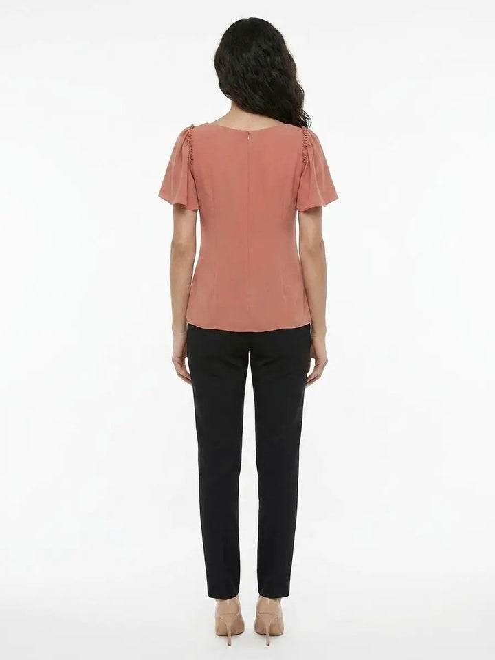 Dolce &amp; Gabbana Sample Sale | Dolce &amp; Gabbana Orange Acetate Blouse - | Designer outlet