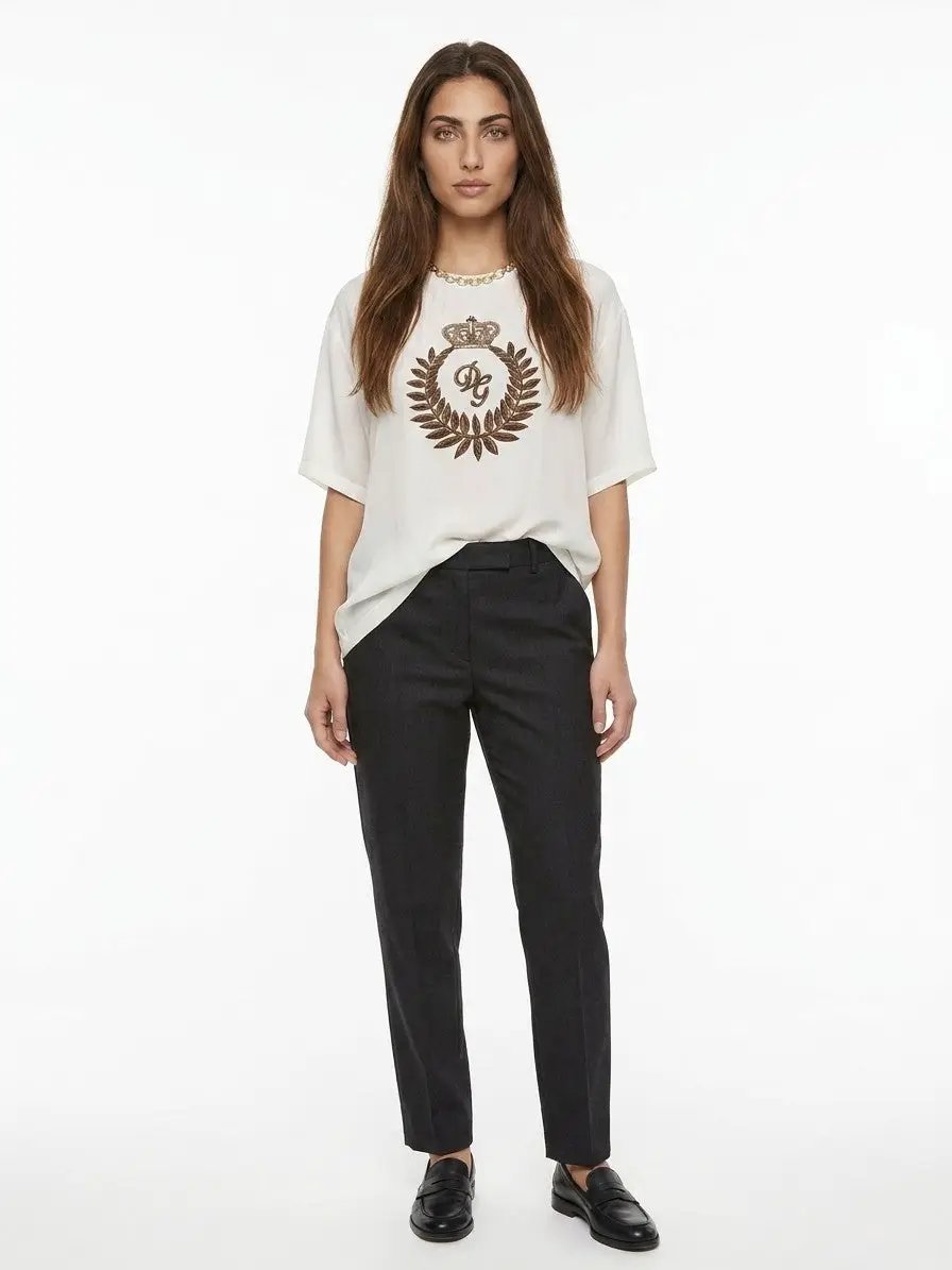 Dolce &amp; Gabbana Sample Sale | Dolce &amp; Gabbana White Silk T-Shirt - | Designer outlet