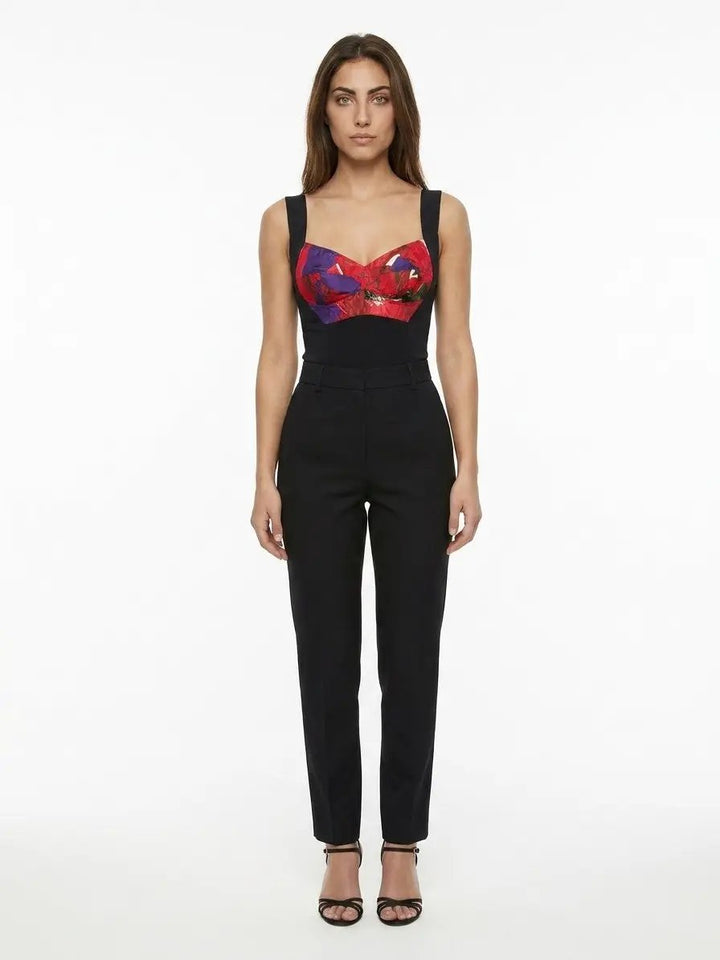 Dolce &amp; Gabbana Sample Sale | Dolce &amp; Gabbana Multicolor Silk Sleeveles T-Shirt - | Designer outlet