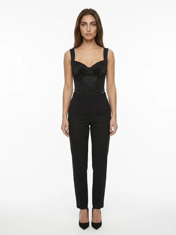 Dolce &amp; Gabbana Sample Sale | Dolce &amp; Gabbana Black Elastane Sleeveles T-Shirt - | Designer outlet