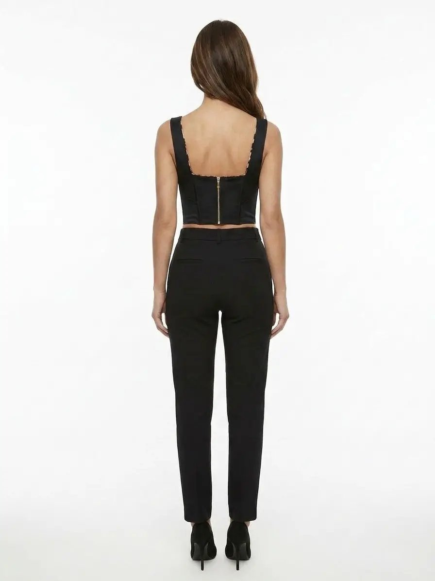 Dolce &amp; Gabbana Sample Sale | Dolce &amp; Gabbana Black Elastane Sleeveles T-Shirt - | Designer outlet