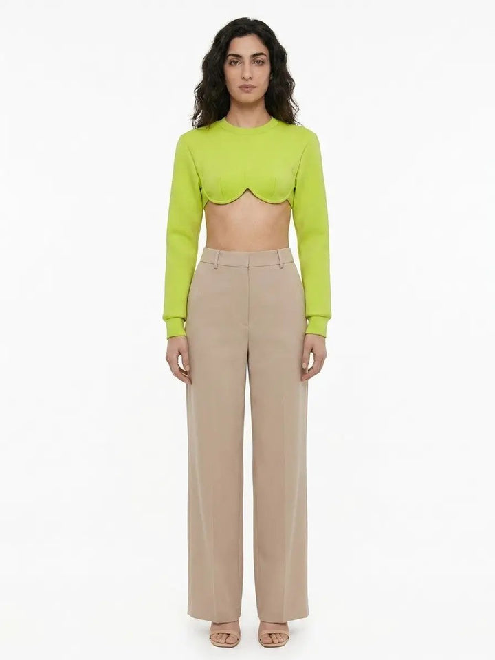 Dolce &amp; Gabbana Sample Sale | Dolce &amp; Gabbana Green Elastane Long Sleeve T-Shirt - | Designer outlet