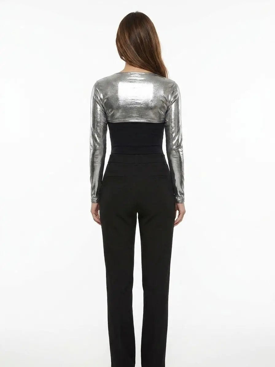Dolce &amp; Gabbana Sample Sale | Dolce &amp; Gabbana Silver Elastane Casual Pants - | Designer outlet
