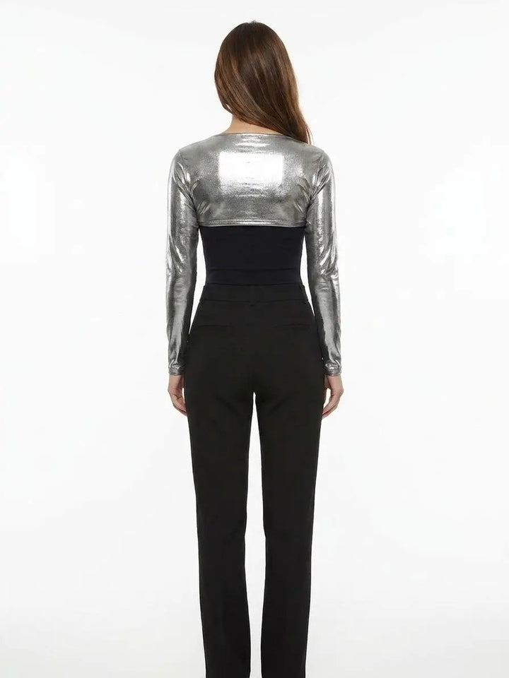 Dolce &amp; Gabbana Sample Sale | Dolce &amp; Gabbana Silver Elastane Casual Pants - | Designer outlet