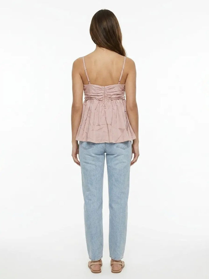 Dolce &amp; Gabbana Sample Sale | Dolce &amp; Gabbana Pink Silk Sleeveles T-Shirt - | Designer outlet