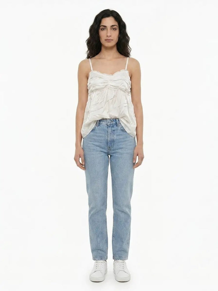 Dolce &amp; Gabbana Sample Sale | Dolce &amp; Gabbana White Silk Blouse - | Designer outlet