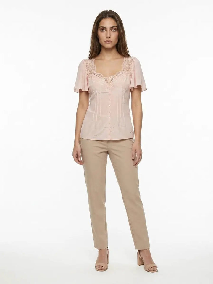 Dolce &amp; Gabbana Sample Sale | Dolce &amp; Gabbana Pink Elastane Blouse - | Designer outlet