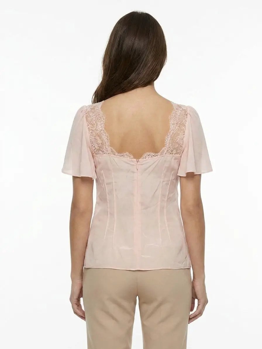 Dolce &amp; Gabbana Sample Sale | Dolce &amp; Gabbana Pink Elastane Blouse - | Designer outlet