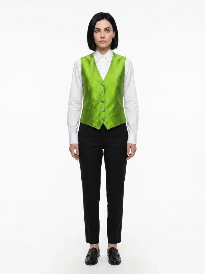 Dolce &amp; Gabbana Sample Sale | Dolce &amp; Gabbana Green Elastane Waistcoat - | Designer outlet