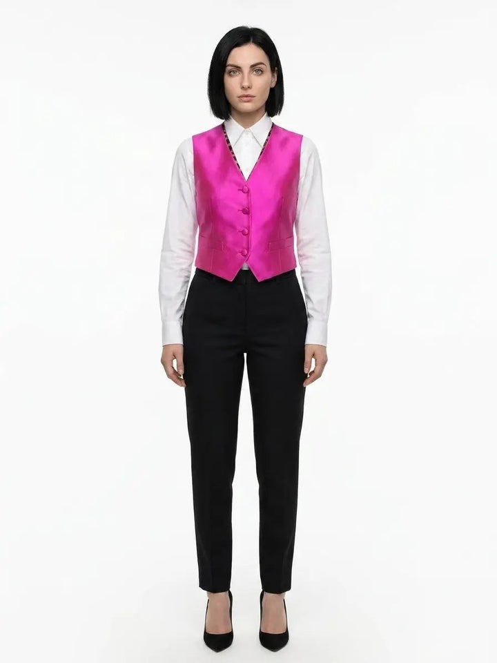 Dolce &amp; Gabbana Sample Sale | Dolce &amp; Gabbana Pink Polyamide Waistcoat - | Designer outlet