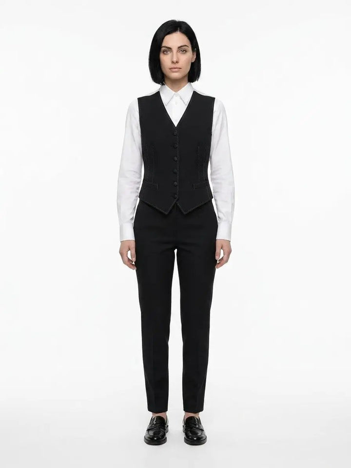 Dolce &amp; Gabbana Sample Sale | Dolce &amp; Gabbana Blue Elastane Waistcoat - | Designer outlet