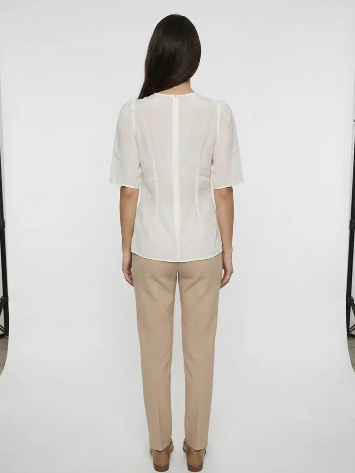 Dolce &amp; Gabbana Sample Sale | Dolce &amp; Gabbana White Silk Blouse - | Designer outlet