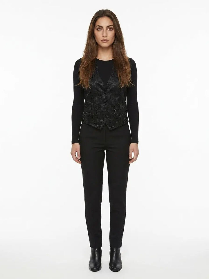 Dolce &amp; Gabbana Sample Sale | Dolce &amp; Gabbana Black Cotton Waistcoat - | Designer outlet