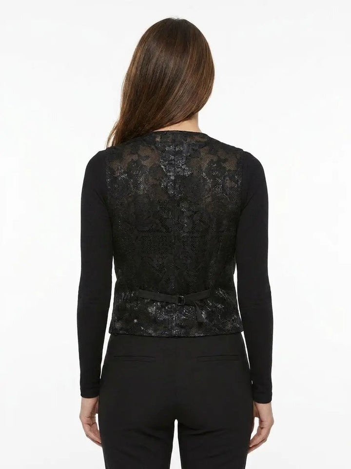 Dolce &amp; Gabbana Sample Sale | Dolce &amp; Gabbana Black Cotton Waistcoat - | Designer outlet