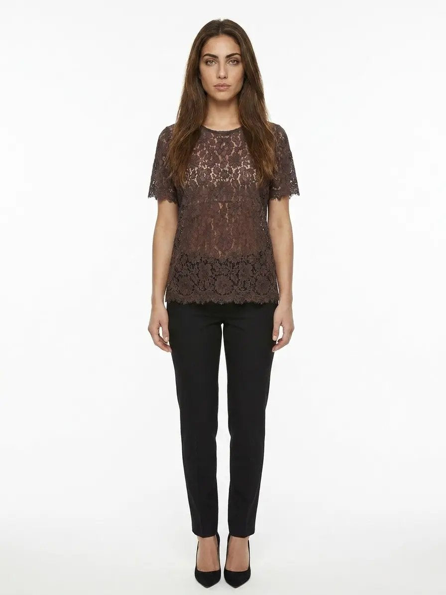 Dolce &amp; Gabbana Sample Sale | Dolce &amp; Gabbana Brown Cotton T-Shirt - | Designer outlet