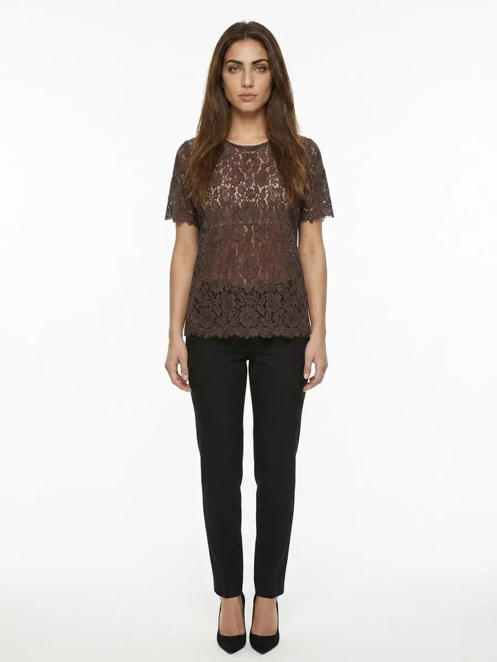 Dolce &amp; Gabbana Sample Sale | Dolce &amp; Gabbana Brown Cotton T-Shirt - | Designer outlet