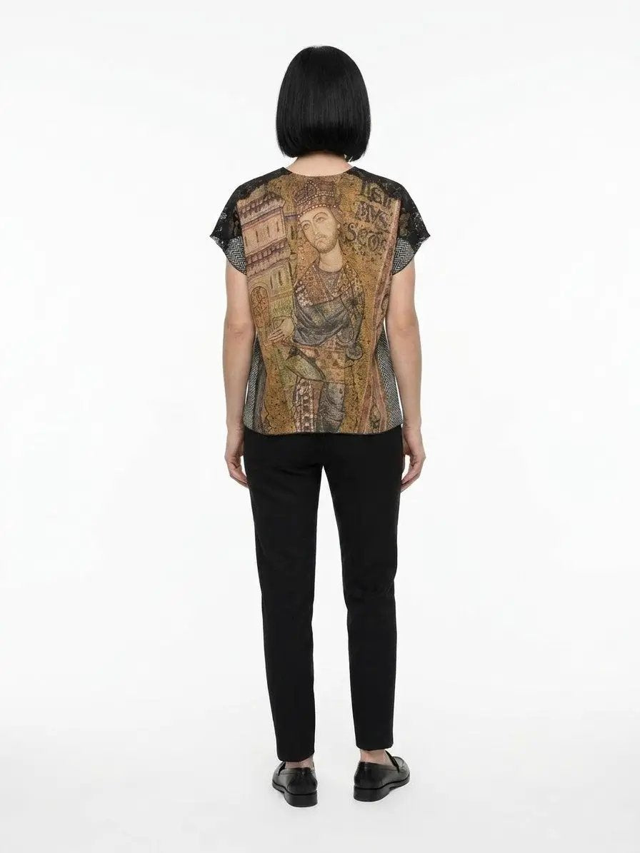 Dolce &amp; Gabbana Sample Sale | Dolce &amp; Gabbana Blue Polyamide T-Shirt - | Designer outlet