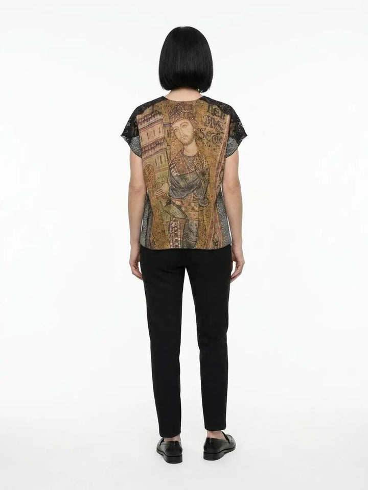 Dolce &amp; Gabbana Sample Sale | Dolce &amp; Gabbana Blue Polyamide T-Shirt - | Designer outlet
