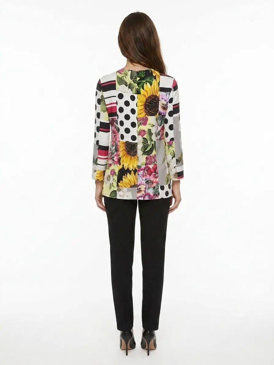 Dolce &amp; Gabbana Sample Sale | Dolce &amp; Gabbana Multicolor Elastane Pattern Shirt - | Designer outlet
