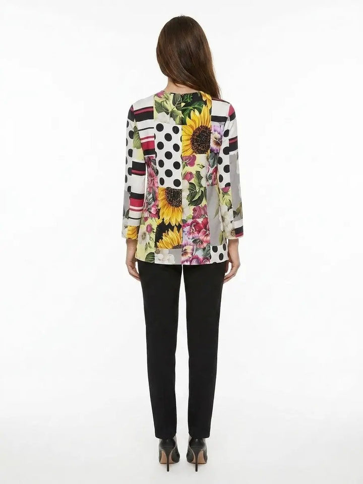 Dolce &amp; Gabbana Sample Sale | Dolce &amp; Gabbana Multicolor Elastane Pattern Shirt - | Designer outlet