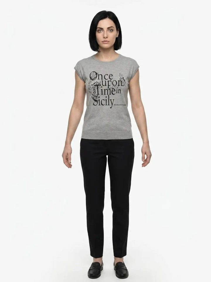 Dolce &amp; Gabbana Sample Sale | Dolce &amp; Gabbana Gray Polyamide T-Shirt - | Designer outlet