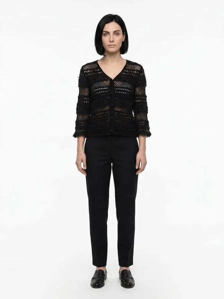 Dolce &amp; Gabbana Sample Sale | Dolce &amp; Gabbana Black Cotton Cardigan - | Designer outlet