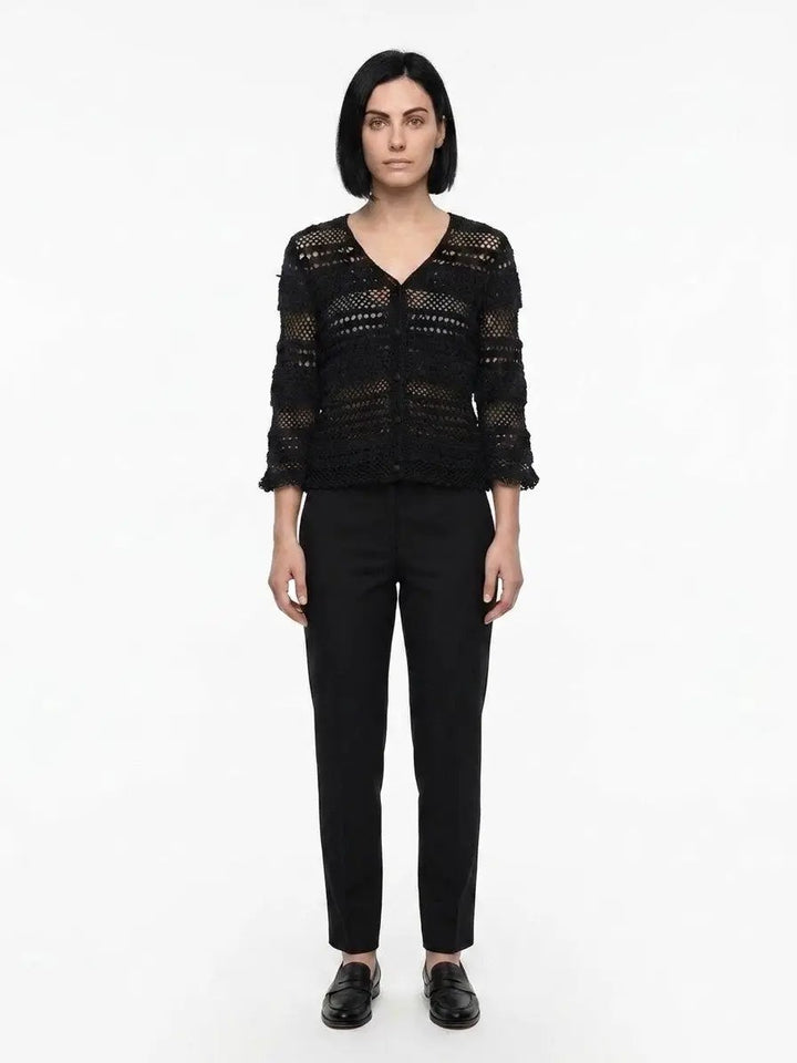 Dolce &amp; Gabbana Sample Sale | Dolce &amp; Gabbana Black Cotton Cardigan - | Designer outlet