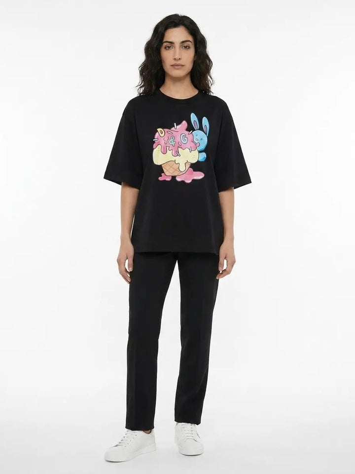 Dolce &amp; Gabbana Sample Sale | Dolce &amp; Gabbana Black Cotton T-Shirt - | Designer outlet