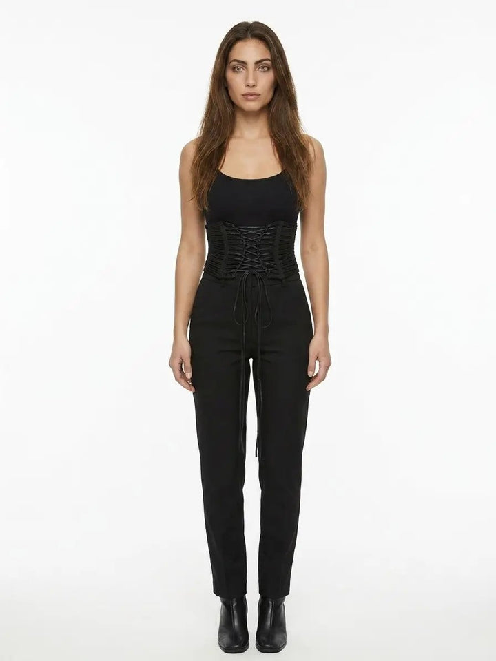 Dolce &amp; Gabbana Sample Sale | Dolce &amp; Gabbana Black Lambskin High-Waist Belt - | Designer outlet