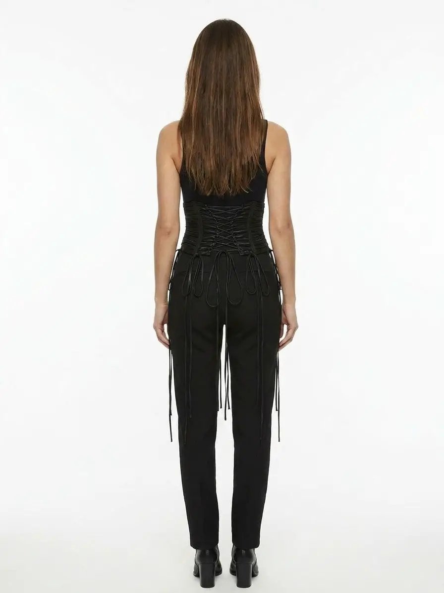 Dolce &amp; Gabbana Sample Sale | Dolce &amp; Gabbana Black Lambskin High-Waist Belt - | Designer outlet