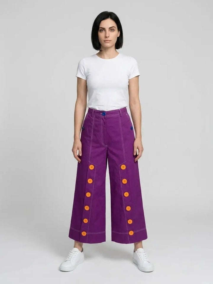 Dolce &amp; Gabbana Sample Sale | Dolce &amp; Gabbana Bicolor Cotton Casual Pants - | Designer outlet