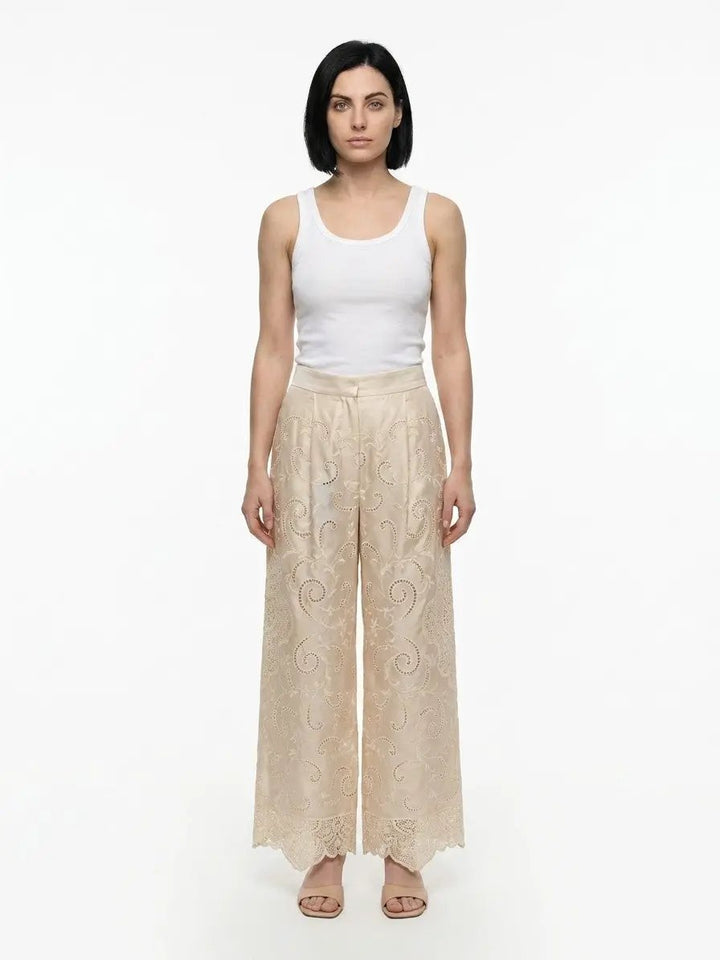 Dolce &amp; Gabbana Sample Sale | Dolce &amp; Gabbana White Cotton Casual Pants - | Designer outlet