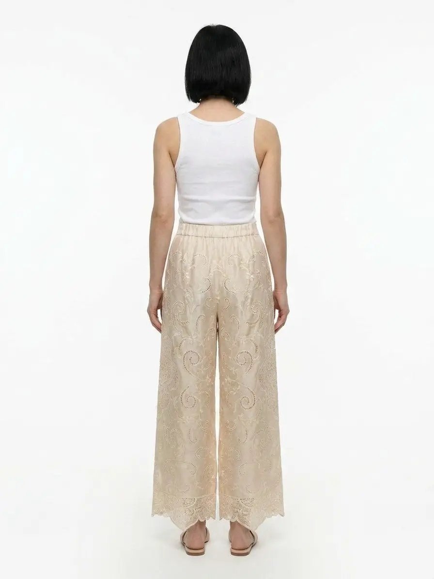 Dolce & Gabbana Sample Sale | Dolce & Gabbana White Cotton Casual Pants - | Designer outlet